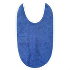 Hagesmækker med plast & 2 Trykknapper BLÅ