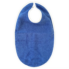 Hagesmækker med plast & 2 Trykknapper BLÅ