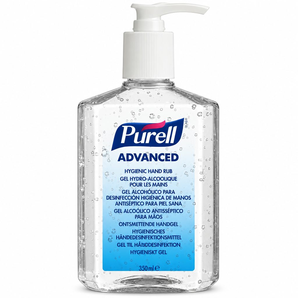 Hånddesinfektion Purell Advanced gel, 350 ml, datovare