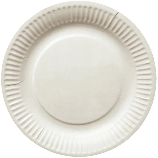 Engangstallerken Pap Bionedbrydelig 18cm 100 stk