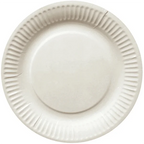 Engangstallerken Pap Bionedbrydelig 18cm 100 stk