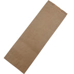 Grovbrødspose stor, brun ribbet 160/(2x40)x450+20 mm, 50 g – 1.000 stk. Pose på skrå