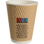 Kaffebæger Ripple Wrap 36cl Ø9 1x25 stk