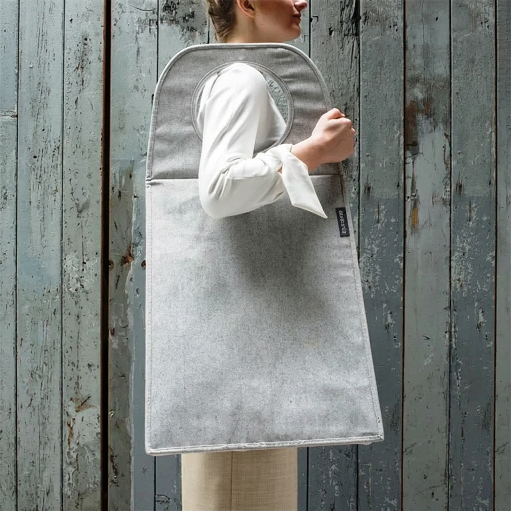 Vasketøjstaske Brabantia, rektangulær 55 liter, grå
