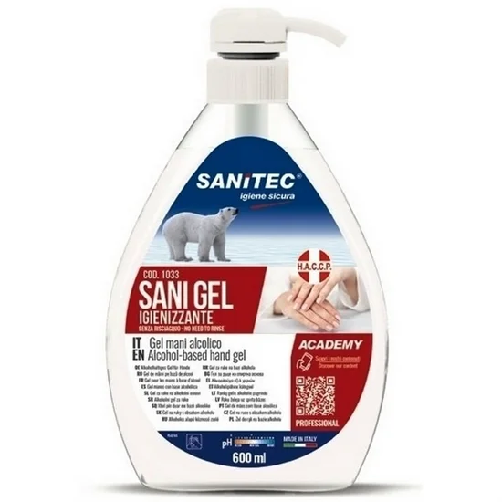 Hånddesinfektion SaniGel  med Pumpe 1x600 ml DATOVARE