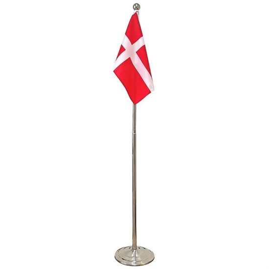 Gulvflag i Metal Dannebrog 113-192 cm 1 stk