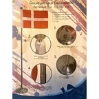 Gulvflag i Metal Dannebrog 113-192 cm 1 stk