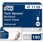 Håndklædeark Tork H2 Natur Genbrug 20x190 ark