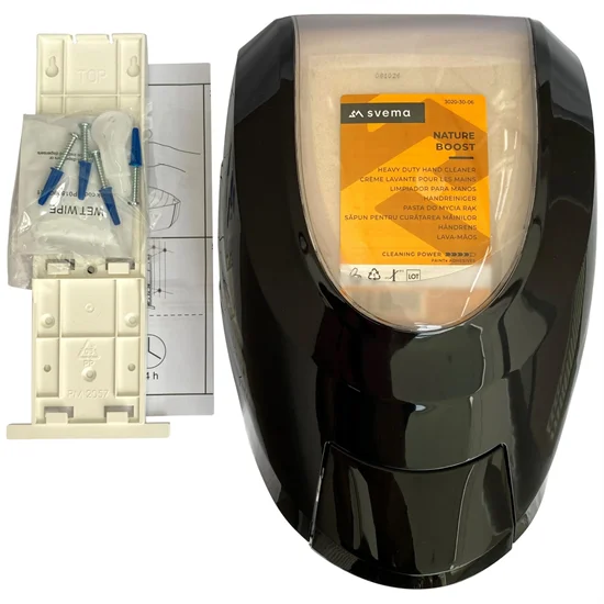 Dispenser til Håndrens Svema Everest 2000ml Manuel Sort