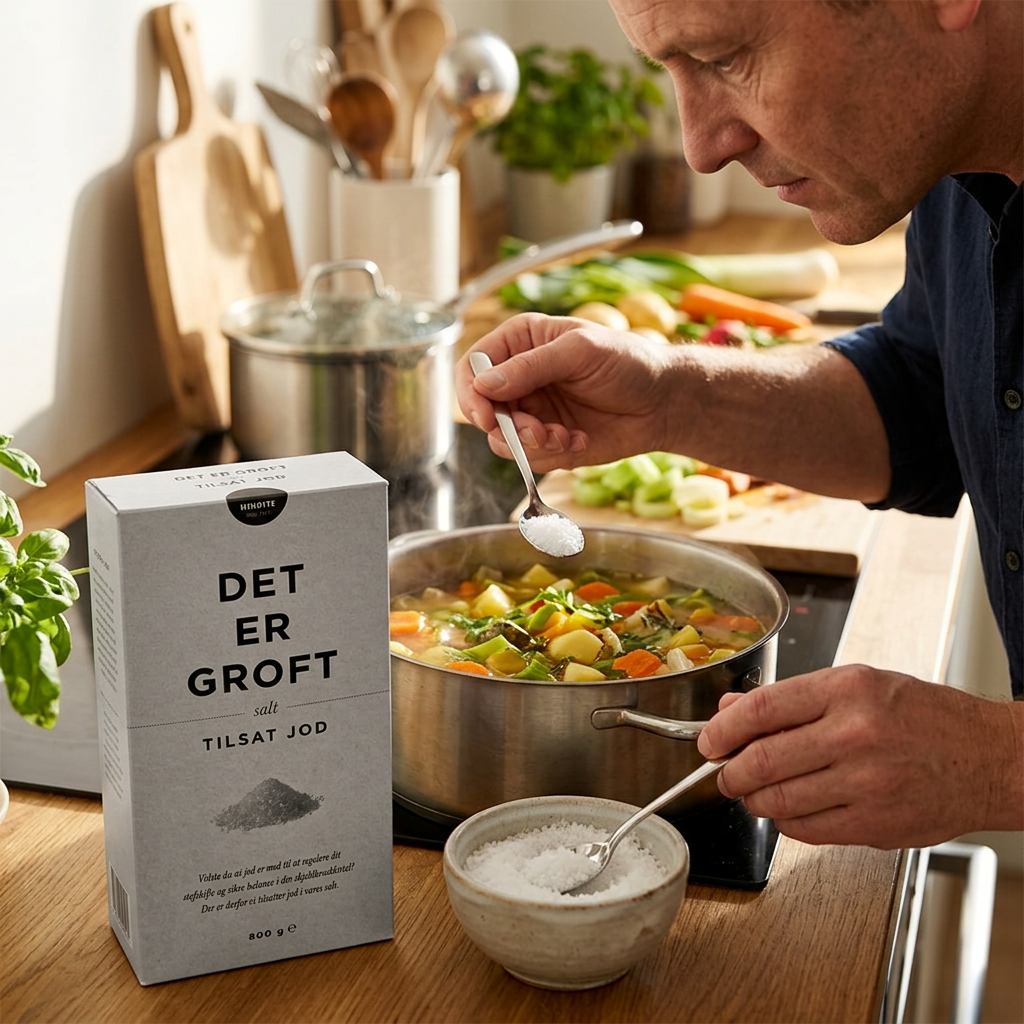 Groft salt Brøste med jod, 800 g