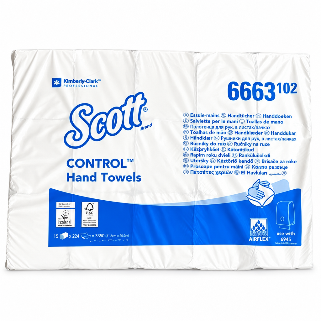 Håndklædeark Scott Kimberly-Clark, Z-fold, 3.360 ark