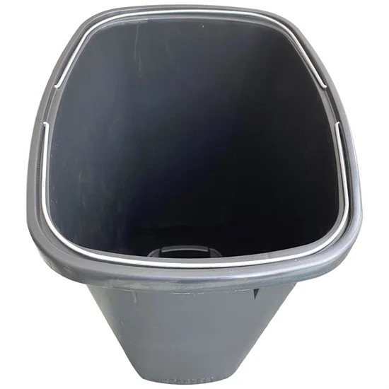 Affaldsspand 90L Genbrugsplast Sort 1 stk