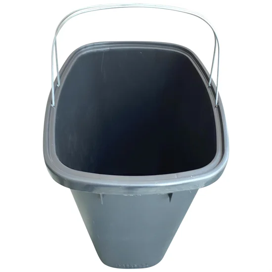 Affaldsspand 90L Genbrugsplast Sort 1 stk