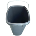 Affaldsspand 90L Genbrugsplast Sort 1 stk