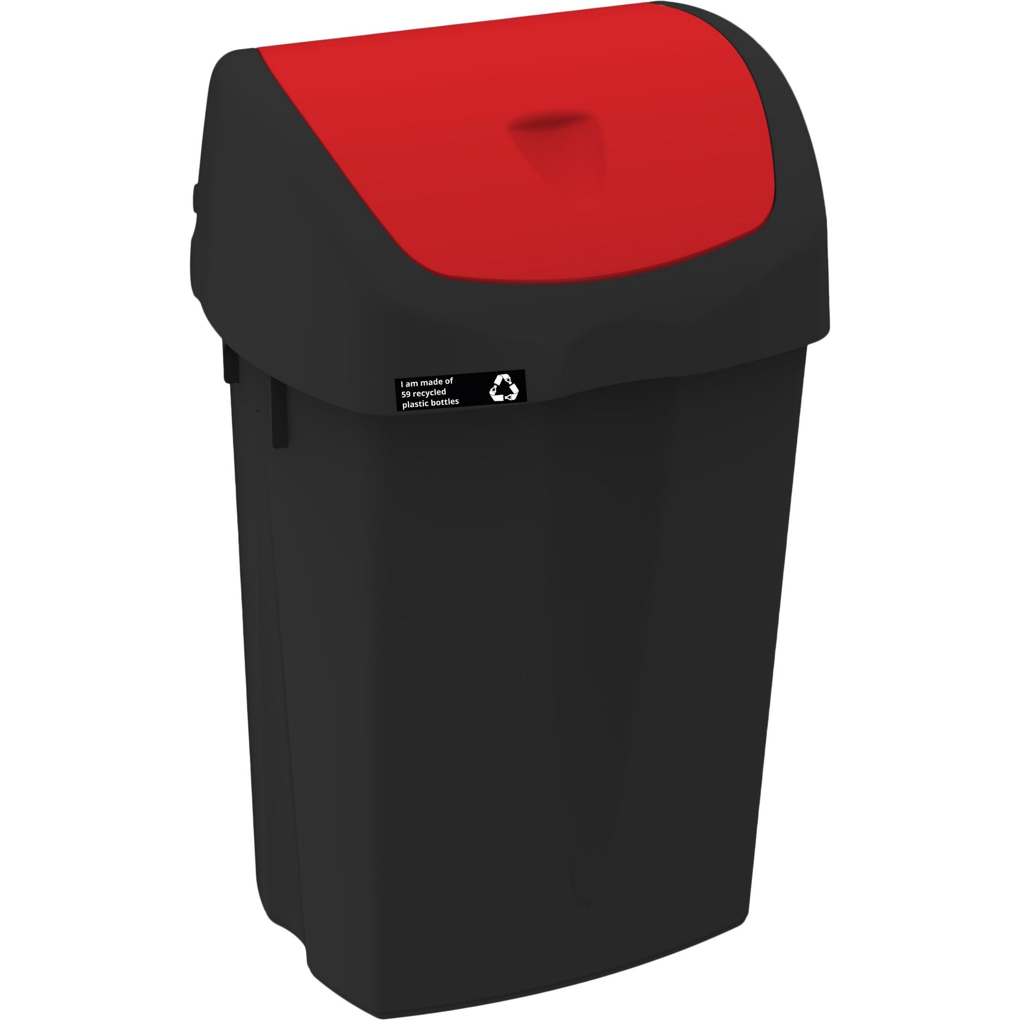 Affaldsspand Miljøvenlig, 50L Rødt Vippelåg