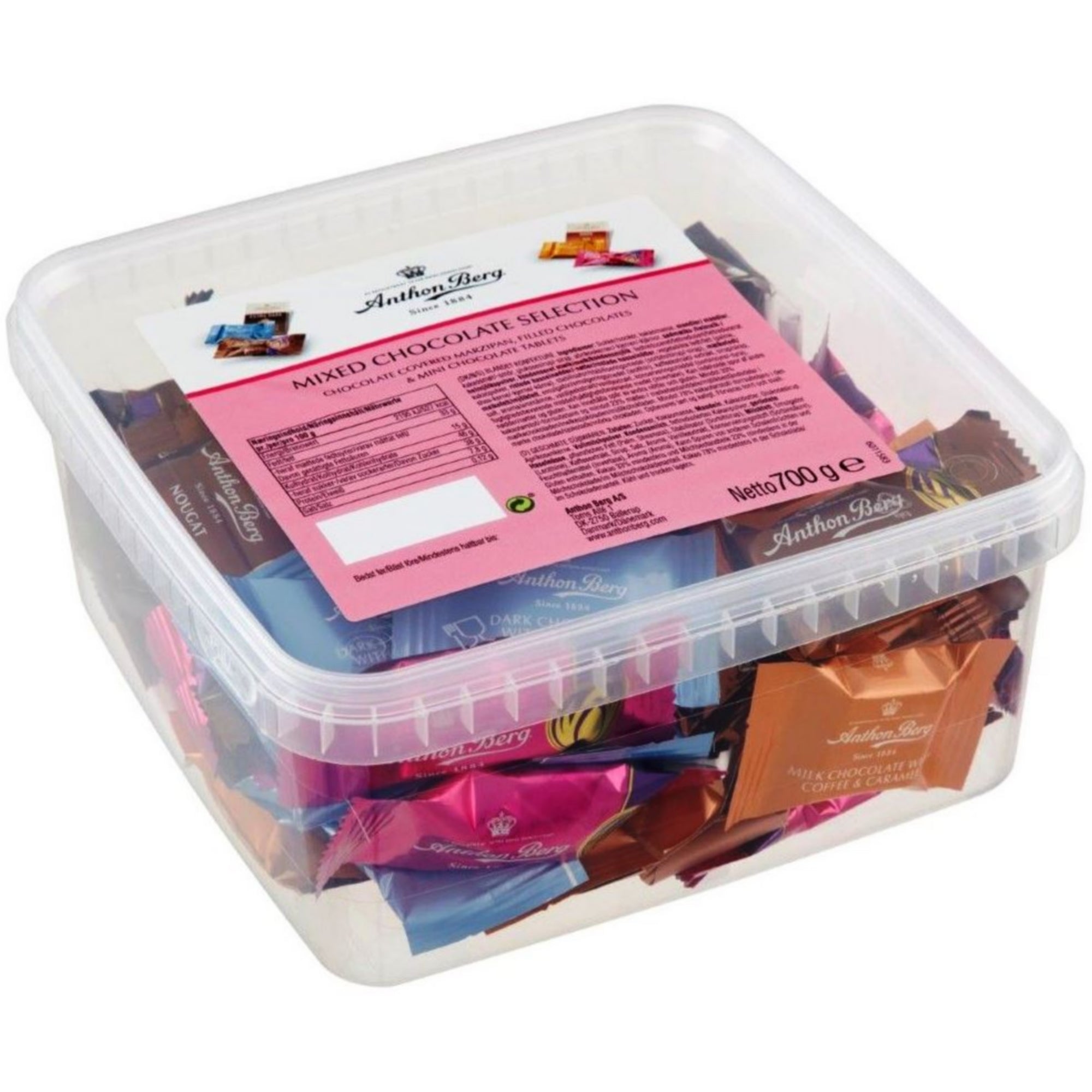 Chokolade Anton Berg 700 gram Mixed Chocolate Selection