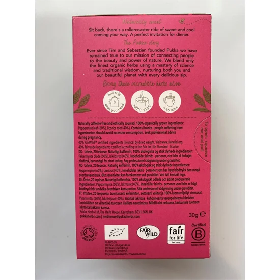 Pukka The Peppermint & Licorice 20 breve