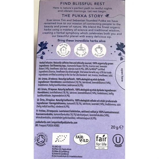 Pukka The Night Time Øko 1x20 breve