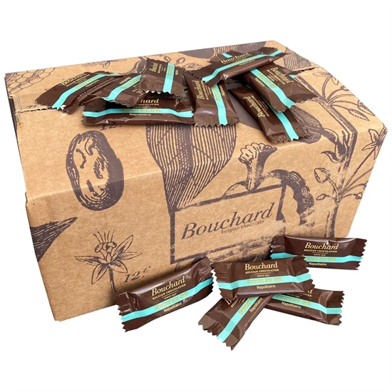 Kuvertchokolade Karamel/havsalt Belgian Bouchard 167 stk a 6g.