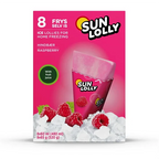 Is Sun Lolly Hindbær 1x8 stk