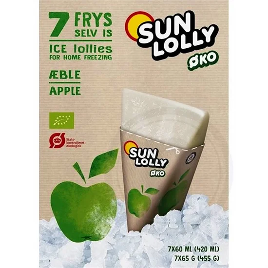 Is Sun Lolly ØKO Æble 1x7 stk