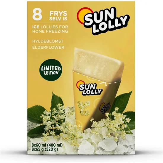 Is Sun Lolly Hyldeblomst 1x8 stk Limited Edition