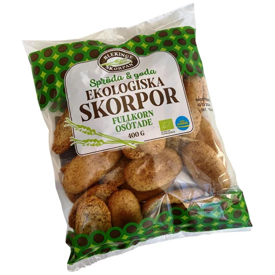 Skorper Økologiske Fuldkorn 400 gram