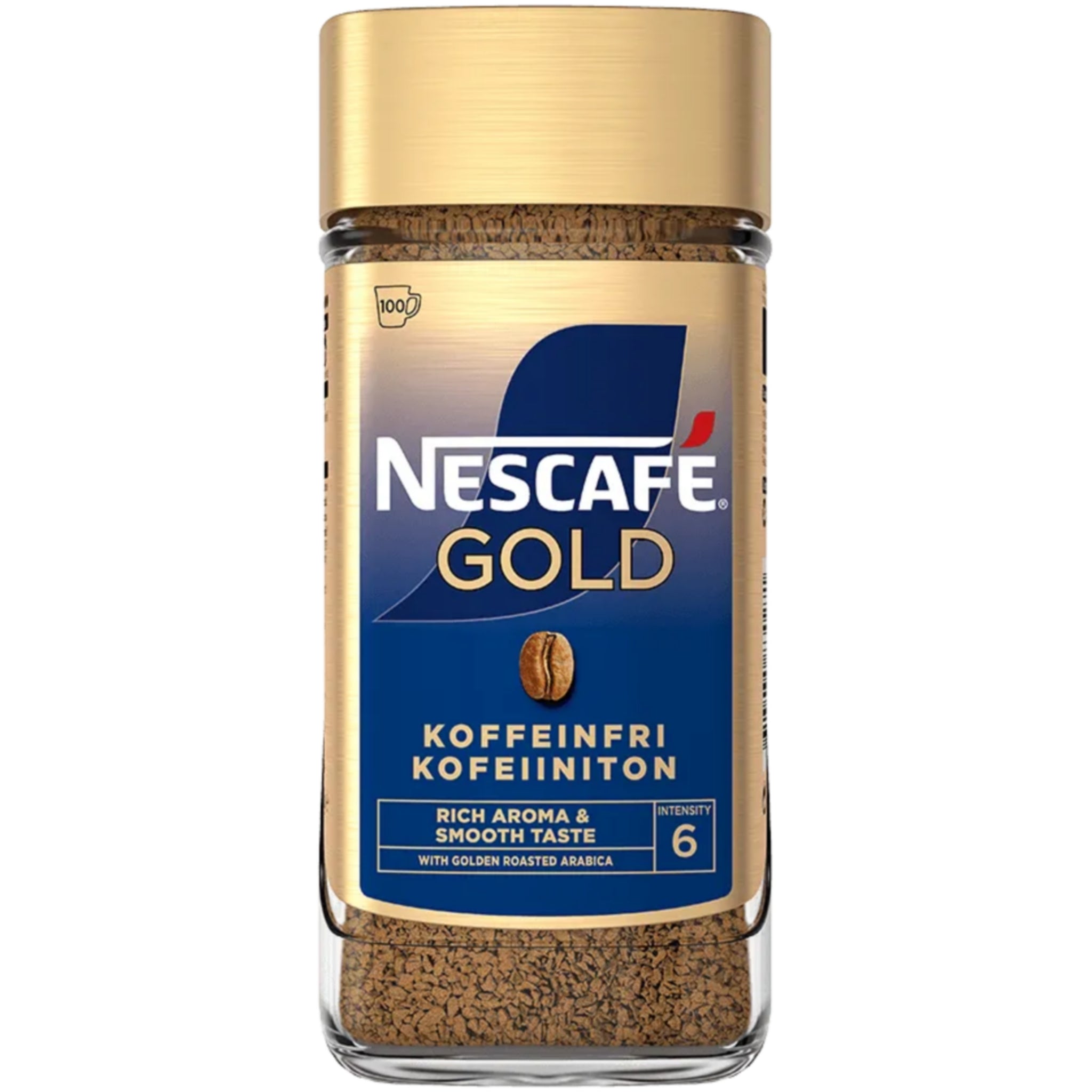 Nescafé Gold Koffeinfri – instant kaffe 200 g i glas