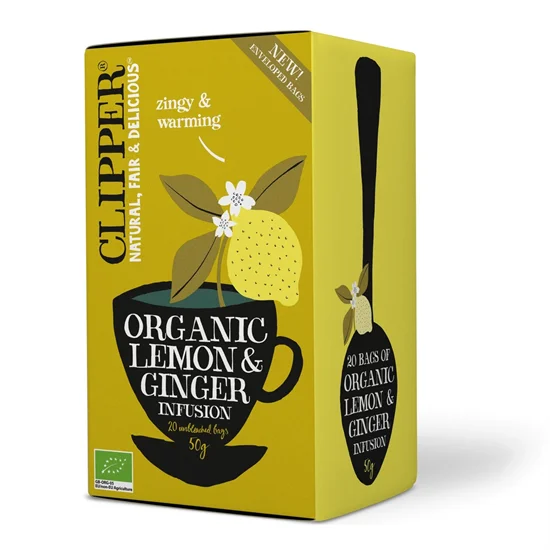 Te Clipper Citron & Infefær Øko 1x20 Breve