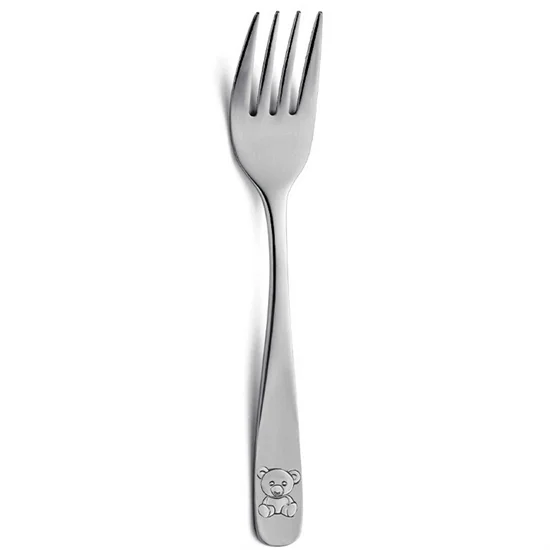 Barnegaffel med Bamse Rustfri Stål 6 stk
