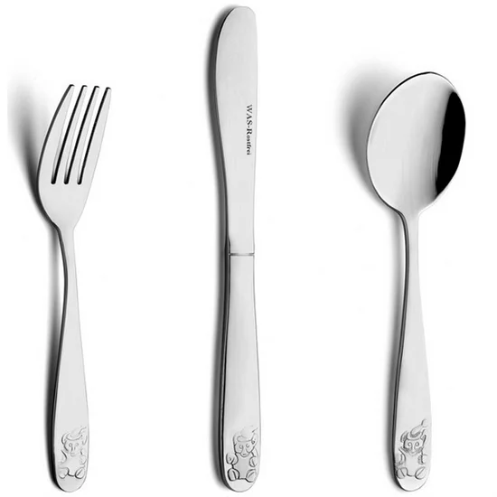 Barnegaffel med Bamse Rustfri Stål 6 stk