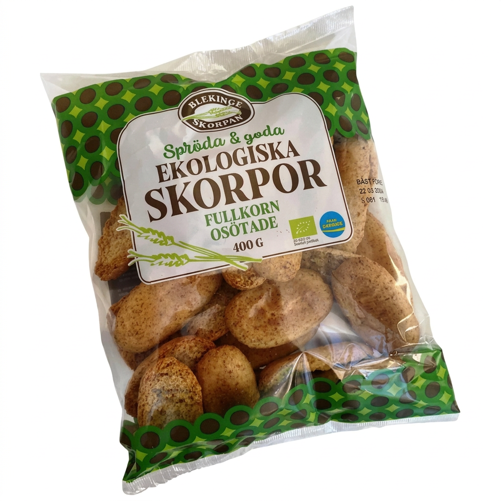 Skorper Blekinge Skorpan, økologiske fuldkorn, 400 g
