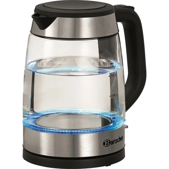 Elkedel Bartscher 1,7L Ledningsfri Glas/Rustfri  