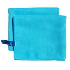 Viskestykke Fnugfri Microfiber Vaffelvævet 40x70 cm Blå