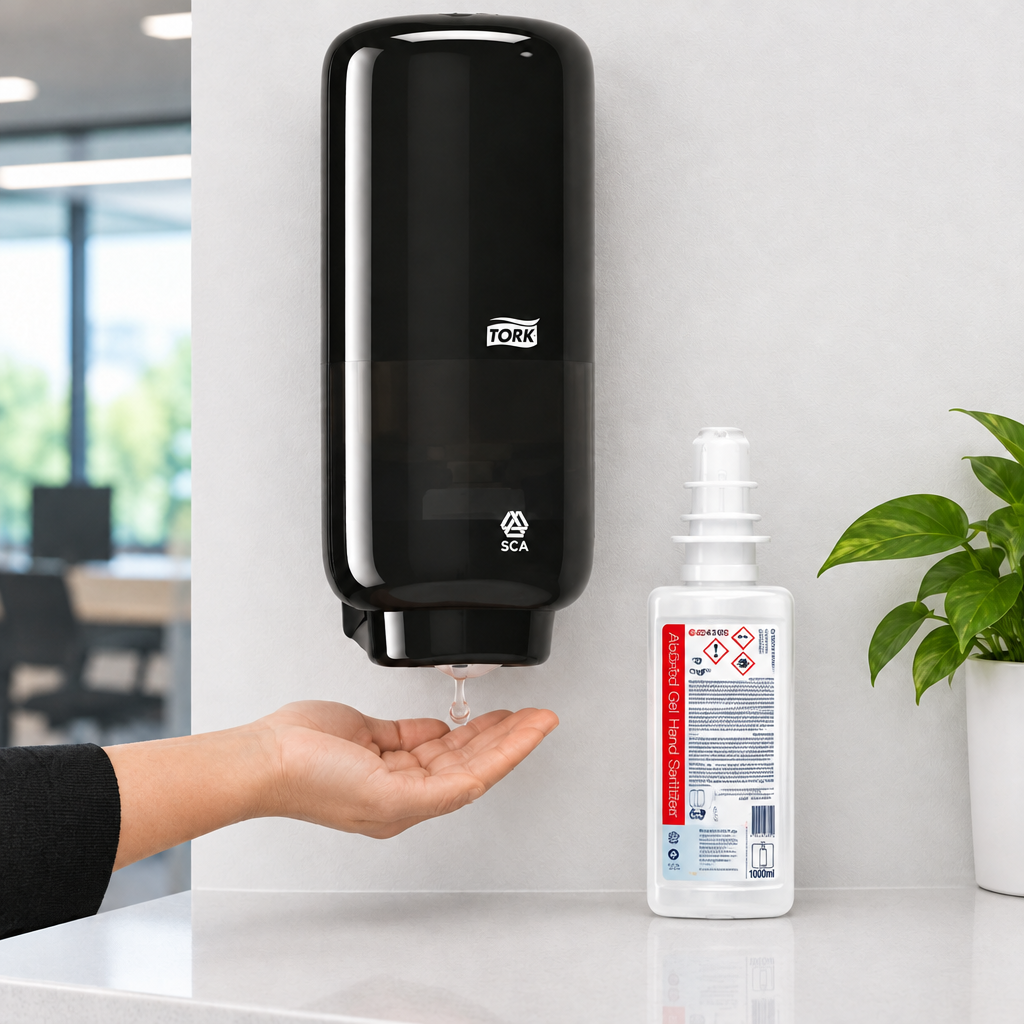 Sæbedispenser Tork S4 TouchFree, sort, 1 liter