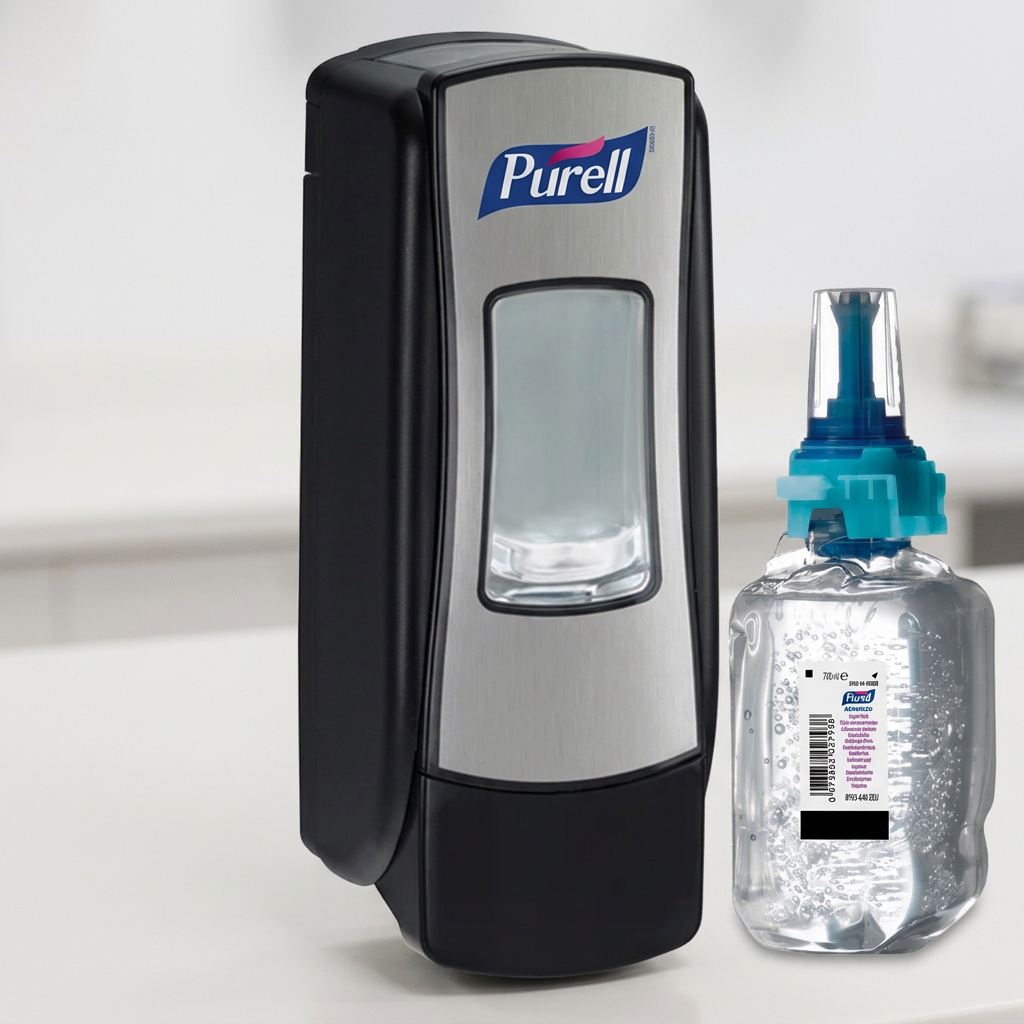 Håndspritdispenser Purell ADX-7, krom/sort, 700 ml