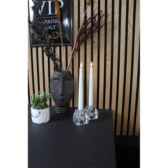 Stagelys 3D LED 24,5cm Hvide 2-pack