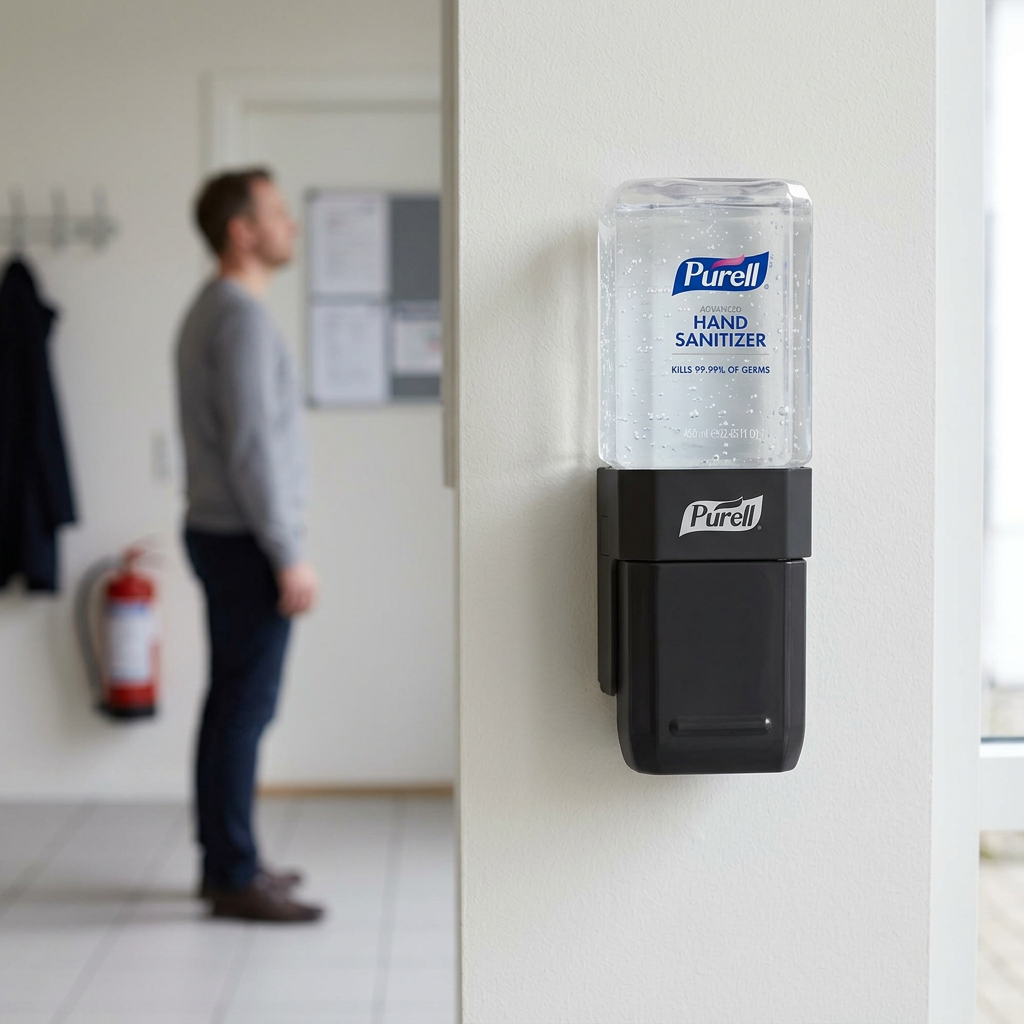 Hånddesinfektionsstartsæt Purell ES1, sort, 450 ml