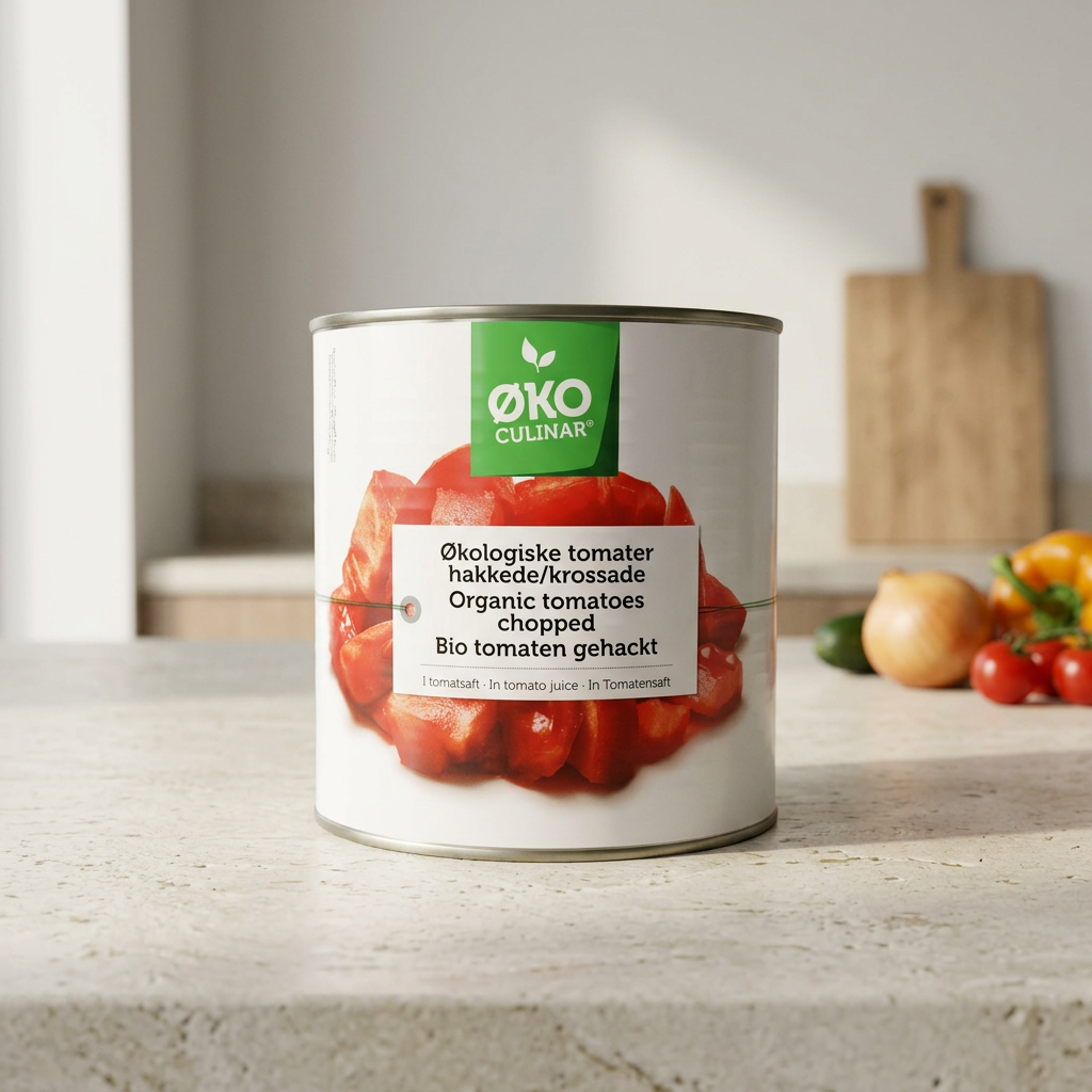 Hakkede tomater Øko Culinar, økologiske, 2,5 kg
