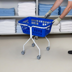 Vaskerivogn Tina Trolleys med kurv, 55 liter