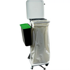Affaldsstativ 60L med hjul og låg - Kildesortering muligt