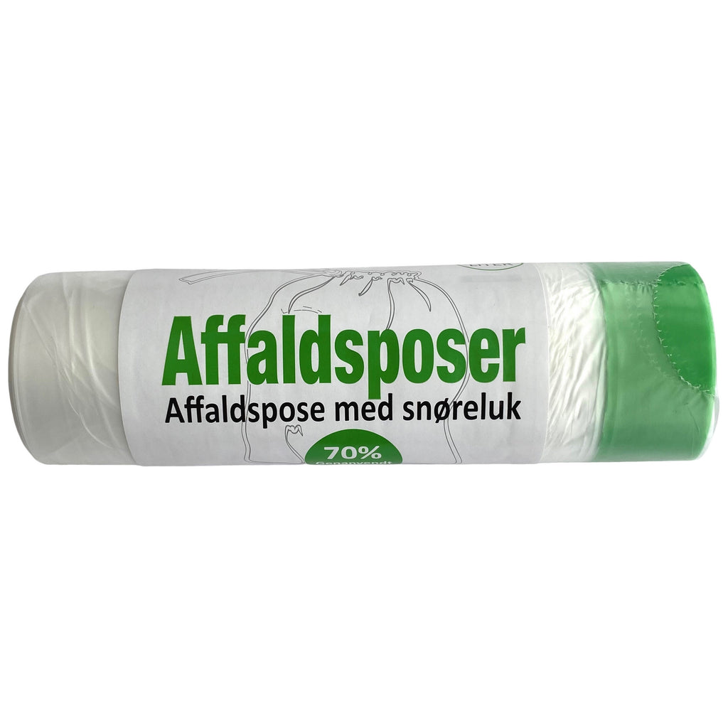 Affaldsposer 30 ltr med snor Klare 1 rulle A 12 poser