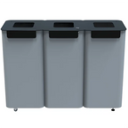 Affaldssortering Modulspande med hjul 3x70 liter