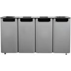 Affaldssortering Modulspande med hjul 4x70 liter
