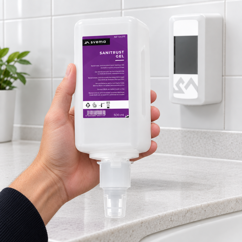 Håndsprit Svema Sanitrust Gel til Logan, 6 × 500 ml