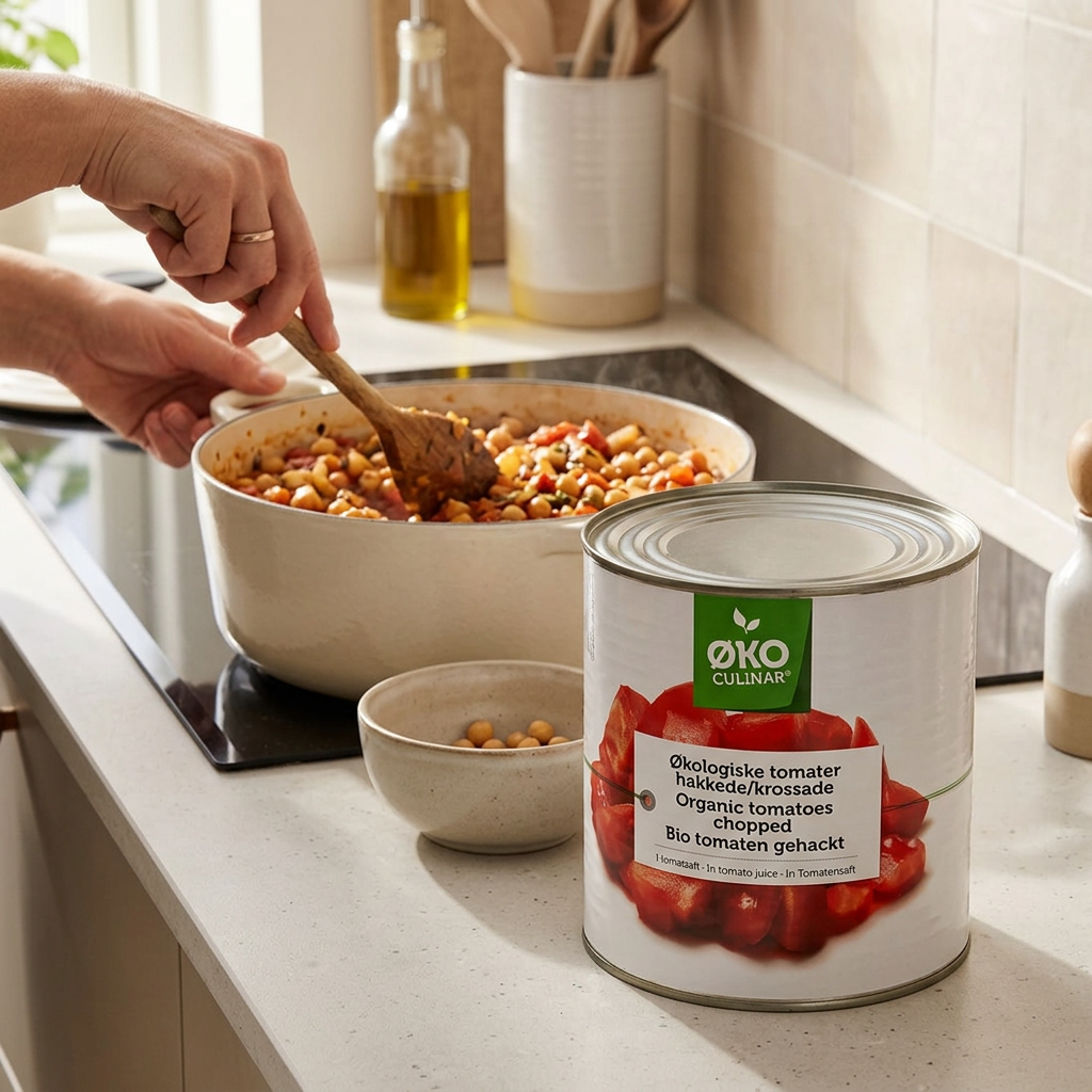 Hakkede tomater Øko Culinar, økologiske, 2,5 kg