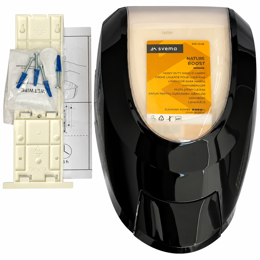 Håndrensdispenser Svema Everest, manuel, sort, 2 liter
