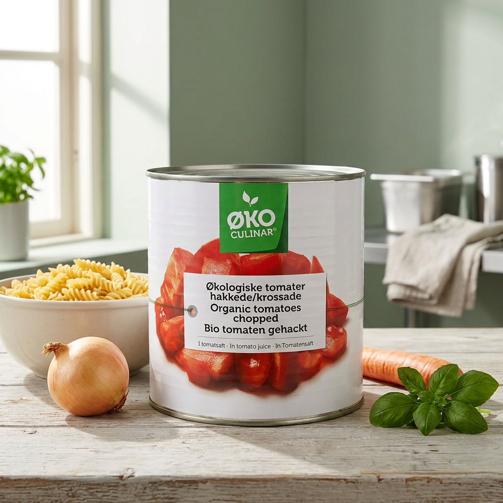 Hakkede tomater Øko Culinar, økologiske, 2,5 kg