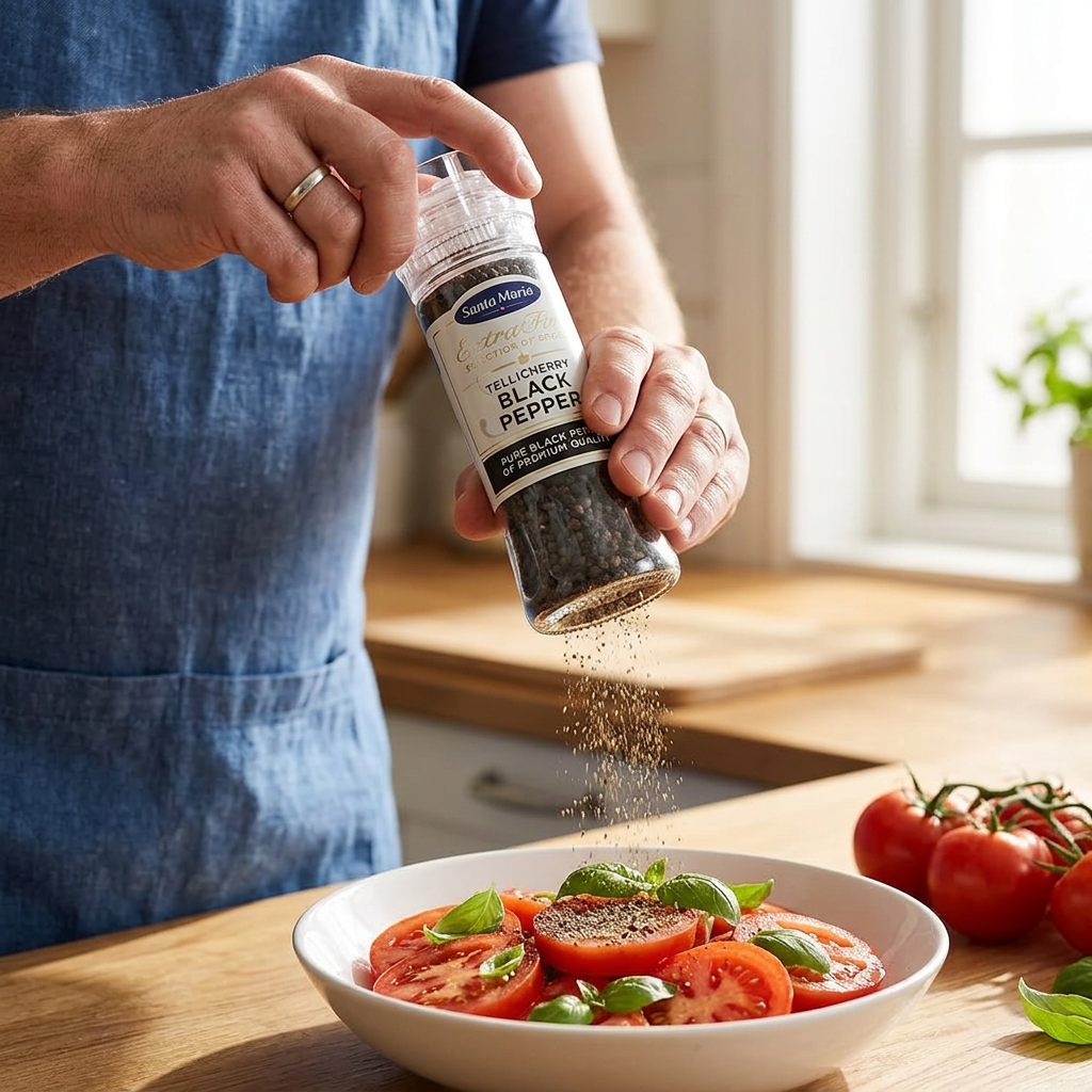 Peberkværn Santa Maria Tellicherry Black Pepper, 210 g
