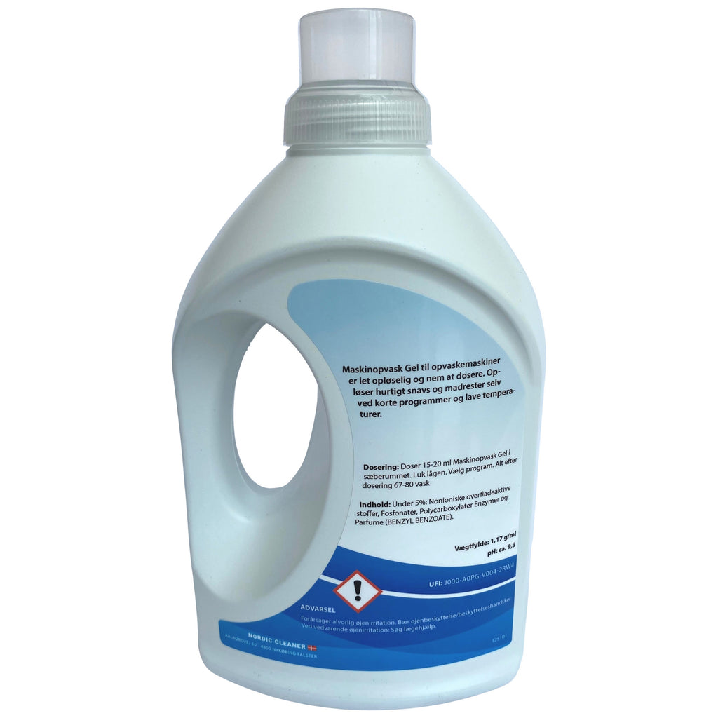 Maskinopvask Gel 1,17 kg Bagfra